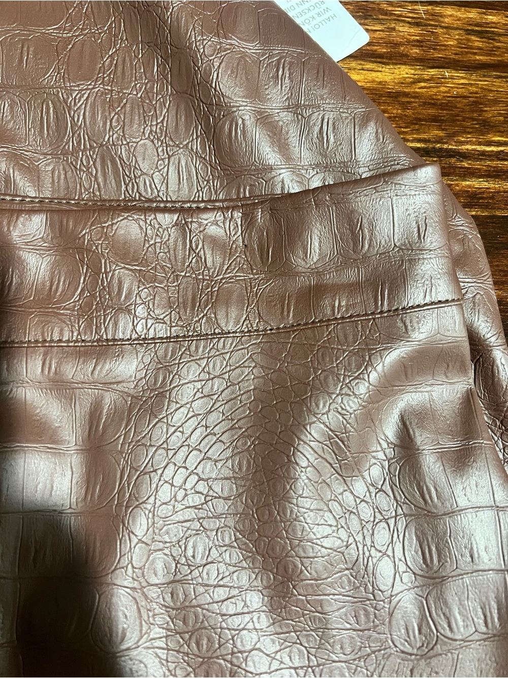 Women’s Faux-Leather Midi Pencil Skirt in brown - Picture 4 of 6